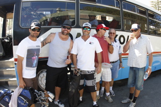 THE LADS AND THE BUS